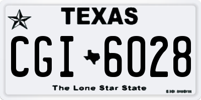TX license plate CGI6028
