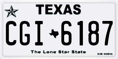 TX license plate CGI6187