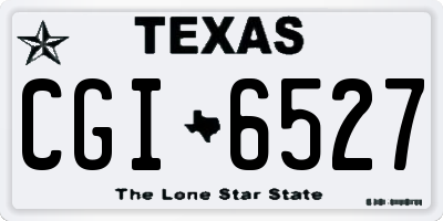TX license plate CGI6527
