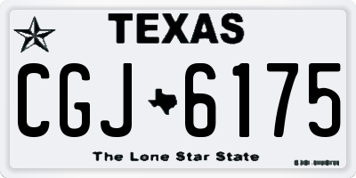 TX license plate CGJ6175