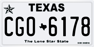 TX license plate CGO6178