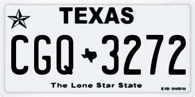 TX license plate CGQ3272
