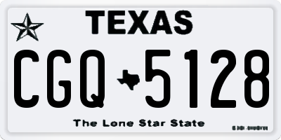 TX license plate CGQ5128
