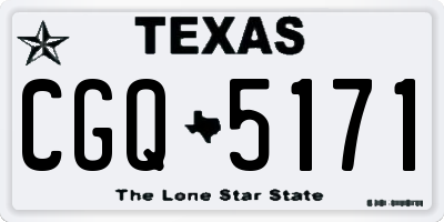 TX license plate CGQ5171
