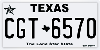 TX license plate CGT6570