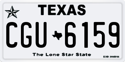 TX license plate CGU6159