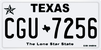 TX license plate CGU7256