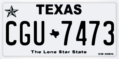 TX license plate CGU7473