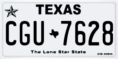TX license plate CGU7628