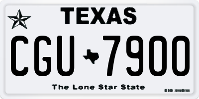 TX license plate CGU7900