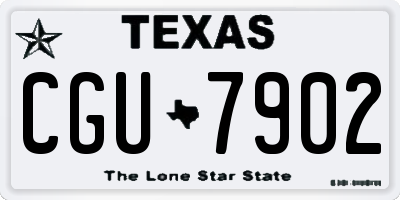 TX license plate CGU7902