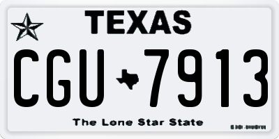 TX license plate CGU7913