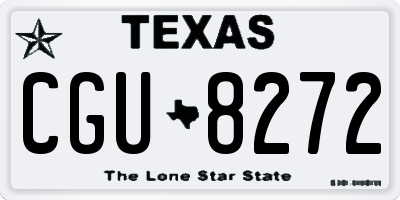TX license plate CGU8272