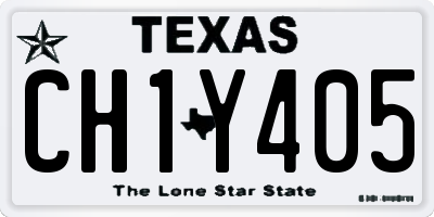 TX license plate CH1Y405