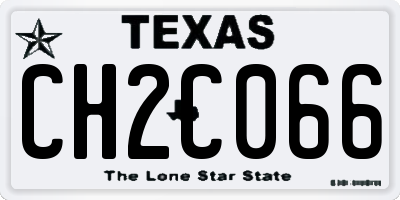 TX license plate CH2C066