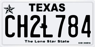 TX license plate CH2L784