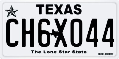 TX license plate CH6XO44