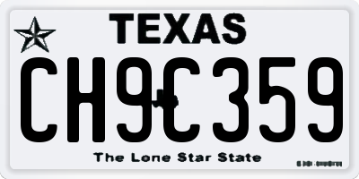 TX license plate CH9C359