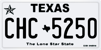 TX license plate CHC5250