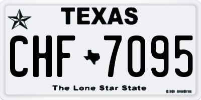 TX license plate CHF7095