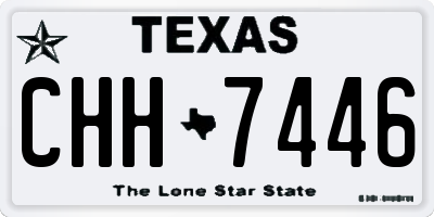 TX license plate CHH7446