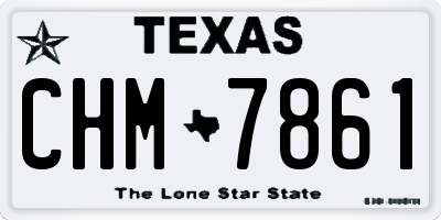 TX license plate CHM7861