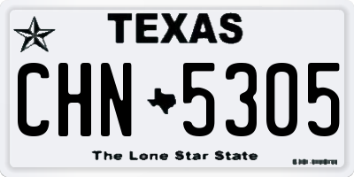 TX license plate CHN5305