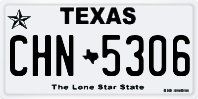 TX license plate CHN5306