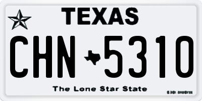 TX license plate CHN5310