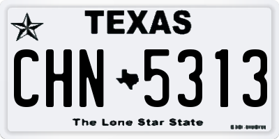 TX license plate CHN5313