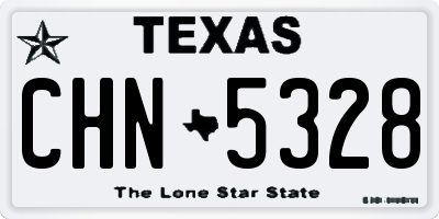TX license plate CHN5328