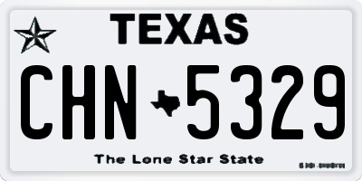 TX license plate CHN5329