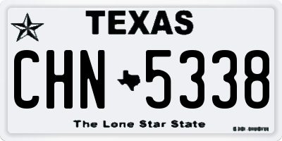 TX license plate CHN5338