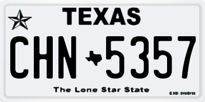 TX license plate CHN5357