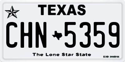 TX license plate CHN5359