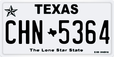 TX license plate CHN5364