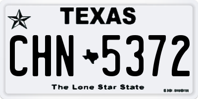 TX license plate CHN5372
