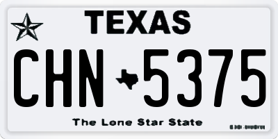 TX license plate CHN5375