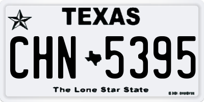 TX license plate CHN5395