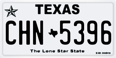 TX license plate CHN5396