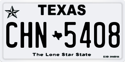 TX license plate CHN5408
