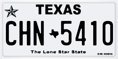 TX license plate CHN5410