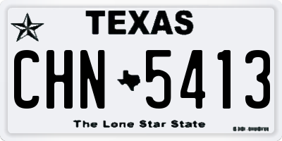 TX license plate CHN5413