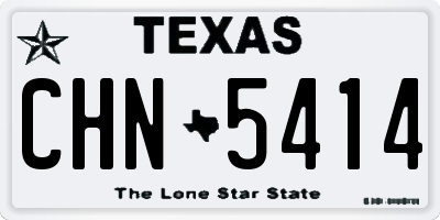 TX license plate CHN5414