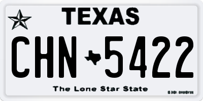 TX license plate CHN5422