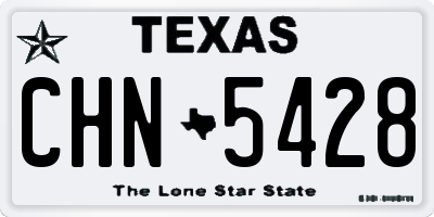 TX license plate CHN5428