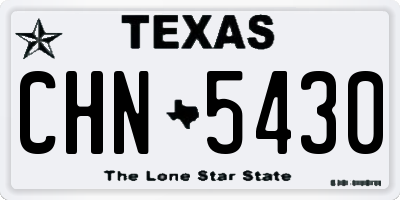TX license plate CHN5430