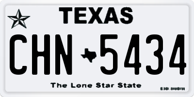TX license plate CHN5434
