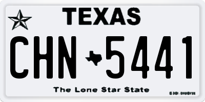 TX license plate CHN5441