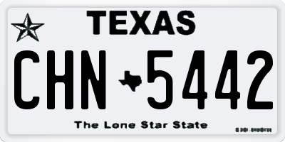 TX license plate CHN5442
